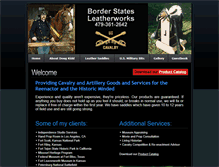 Tablet Screenshot of borderstatesleatherworks.com